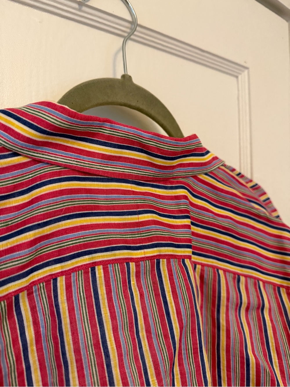 Vintage Ralph Lauren 100% Linen Button Up Shirt XL - Picture 9 of 11